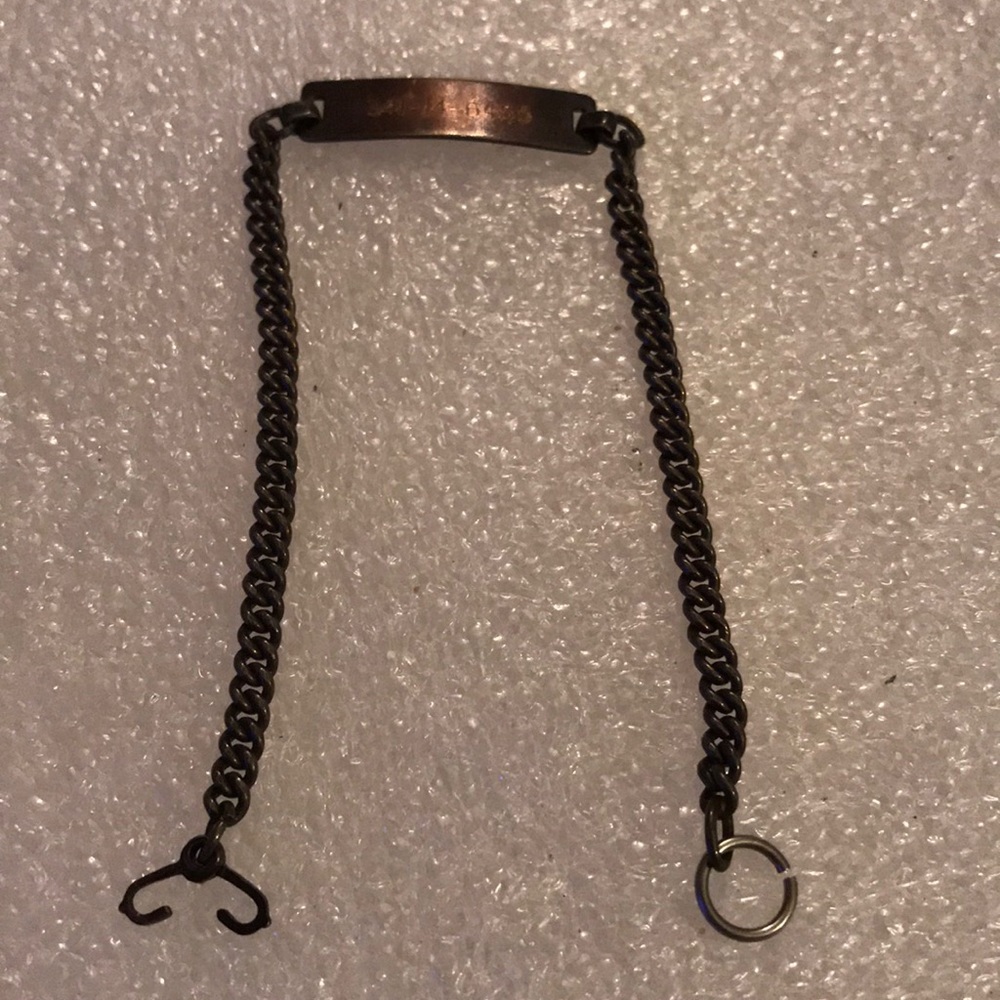 Antique sterling ID bracelet